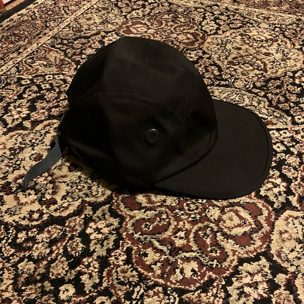 ROTHCO Military 5 Panel Hat Urban Cap Men Leather Strap Back Black New